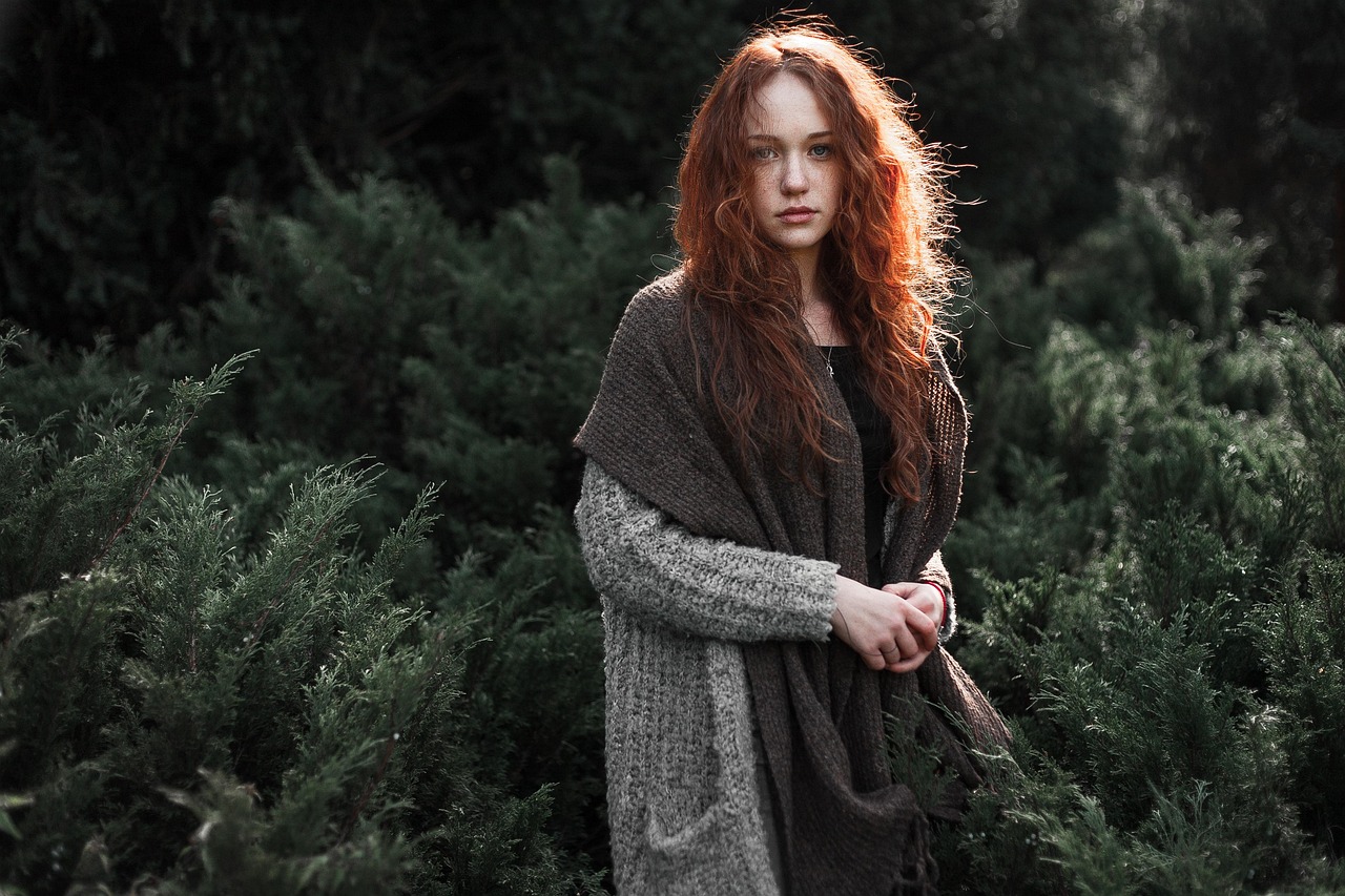 Home 19 woman, redhead, scarf, knitted, knitwear, fashion, portrait, outdoors, nature, female, girl, modeling, pose, posing, woman, woman, woman, portrait, girl, girl, girl, girl, girl