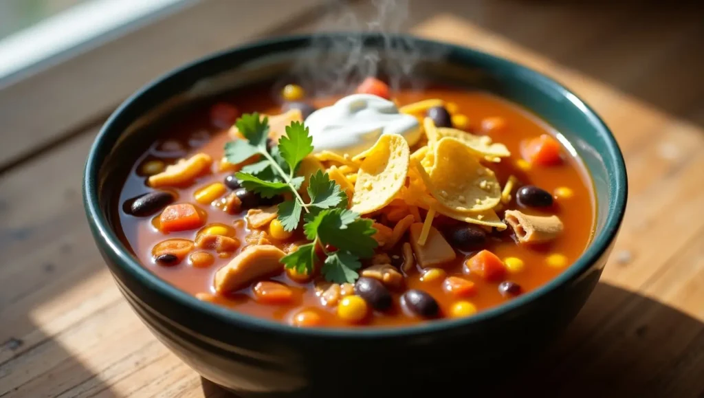 7 Can Chicken Taco Soup – The Easiest Dump and Go Dinner 2 7 can chicken taco soup