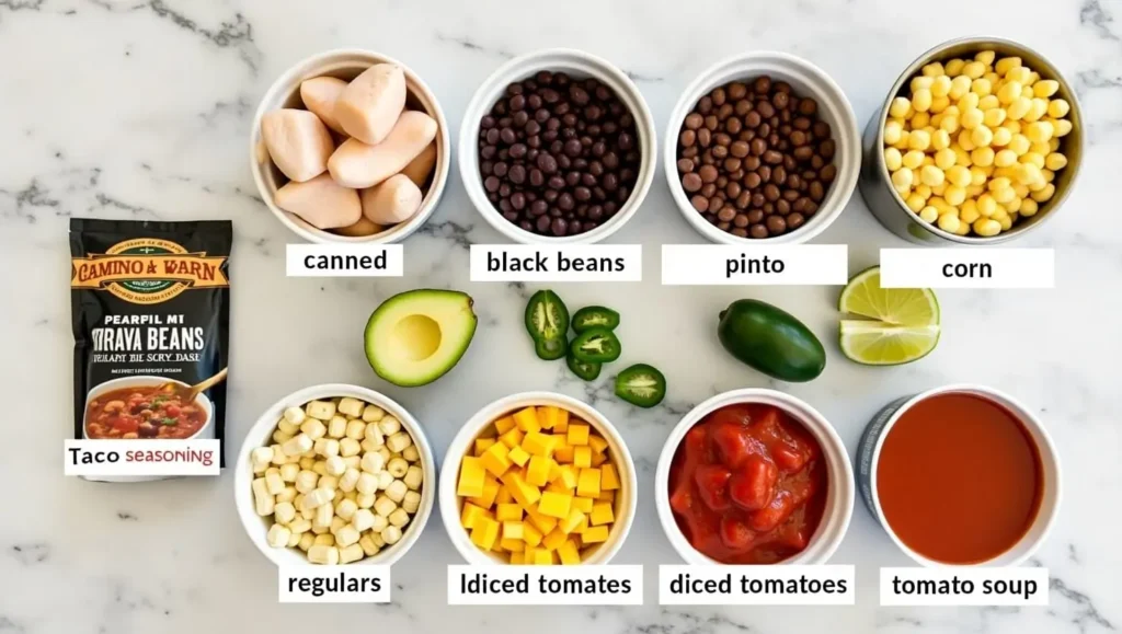 7 Can Chicken Taco Soup – The Easiest Dump and Go Dinner 3 7 can chicken taco soup